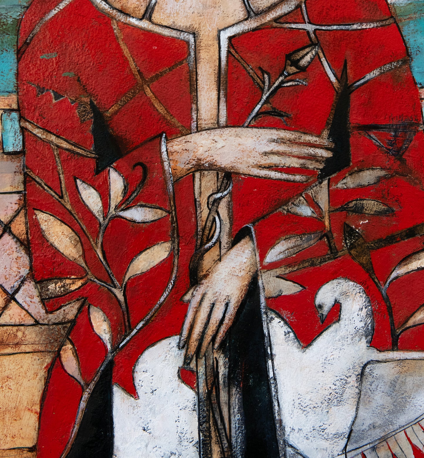 Original Painting by Rob Malcolm "Echoes of an Enchanted Land" 105 cm High x 88 cm wide