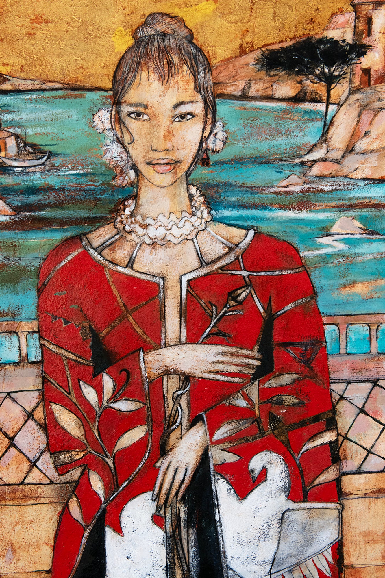 Original Painting by Rob Malcolm "Echoes of an Enchanted Land" 105 cm High x 88 cm wide