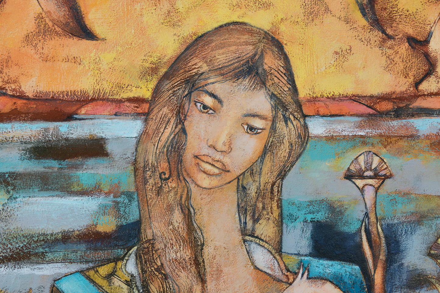 Original Painting by Rob Malcolm :"Companion" 60cm x 87cm