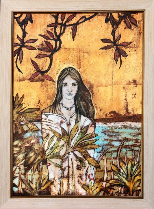 Original Painting by Rob Malcolm "Golden Memories" 57 cm x 77cm