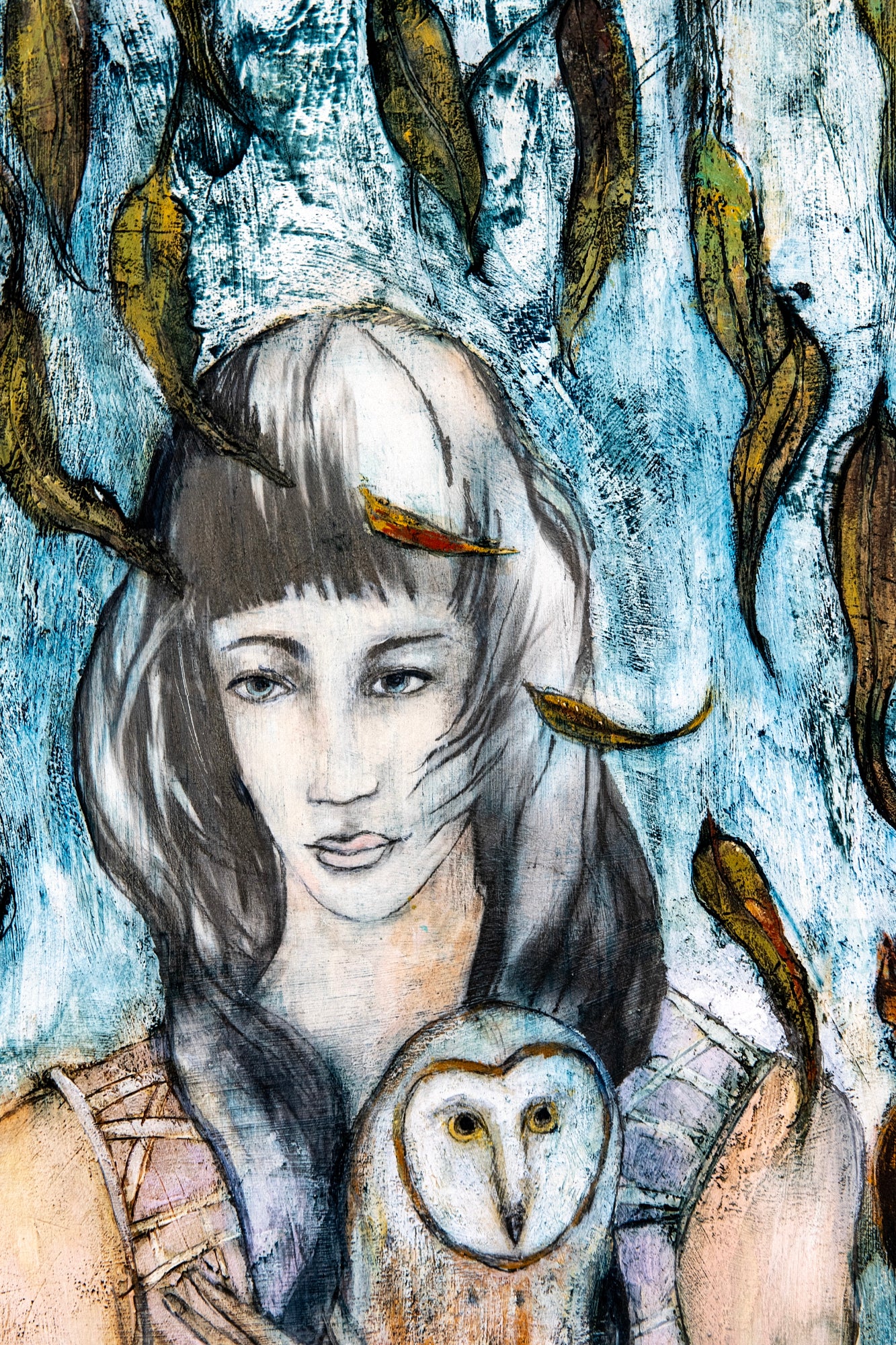 Original Painting by Rob Malcolm "Nurturing" 43cm x 63cm