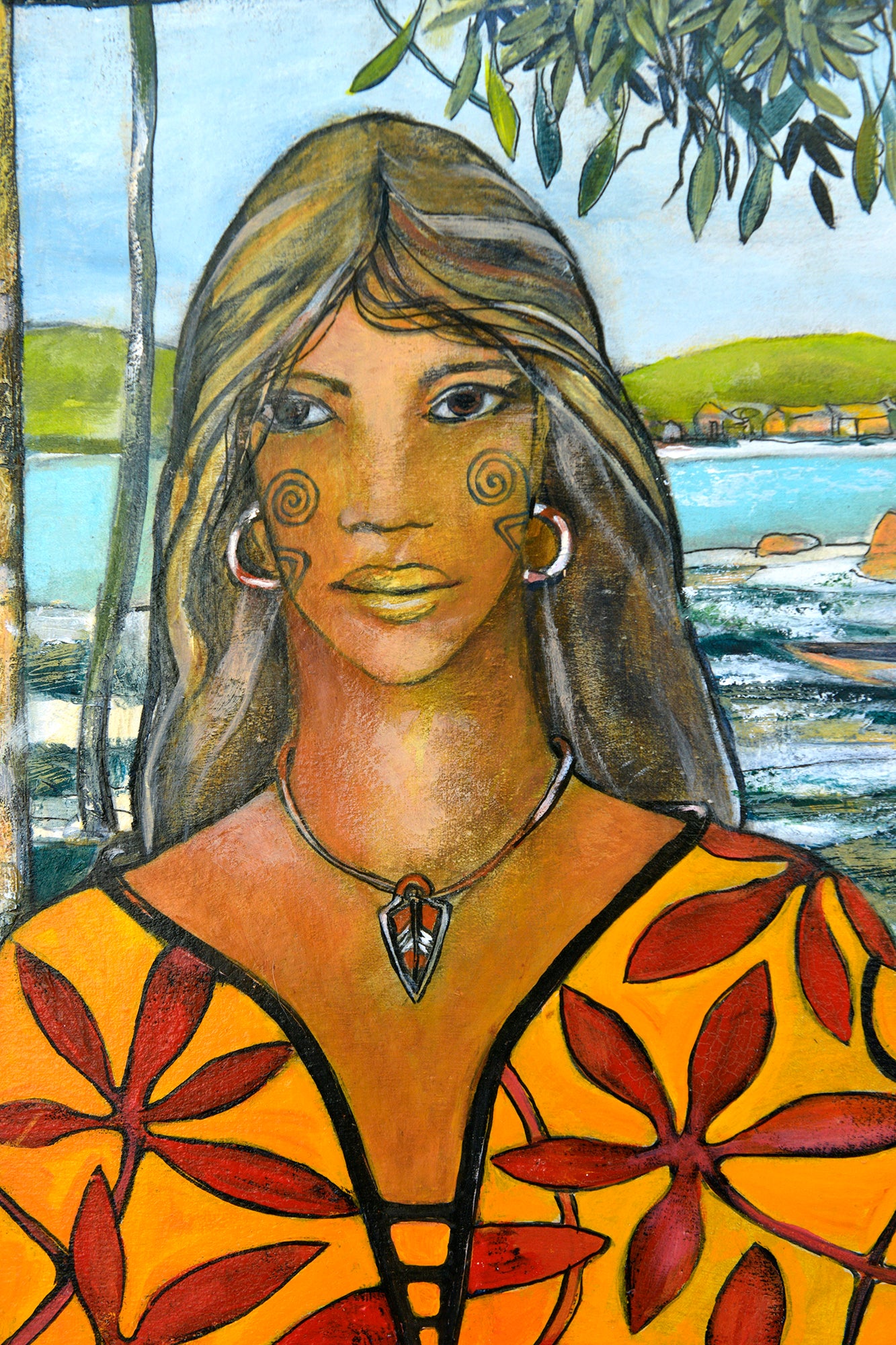 Original Painting by Rob Malcolm "Paradise Found"  70cm x 61cm