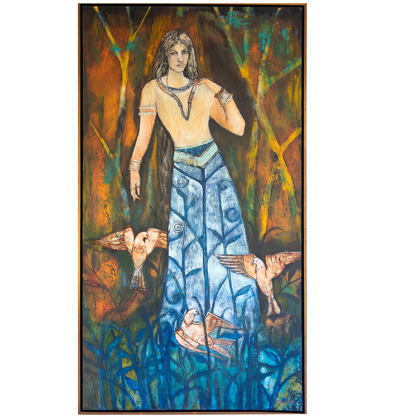 Original Painting by Rob Malcolm "Serenity in Nature" 63 cm x 114 cm