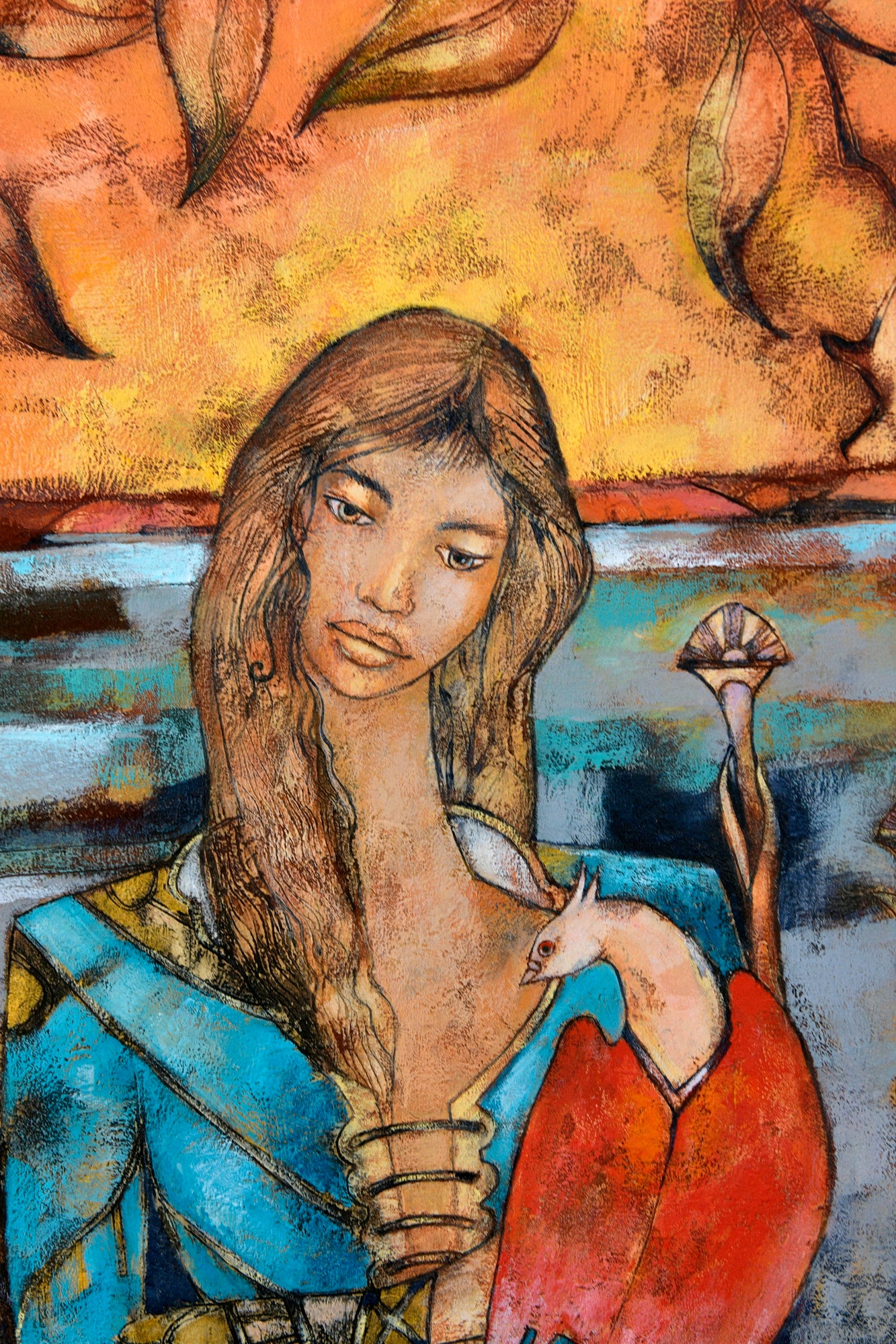 Original Painting by Rob Malcolm :"Companion" 60cm x 87cm