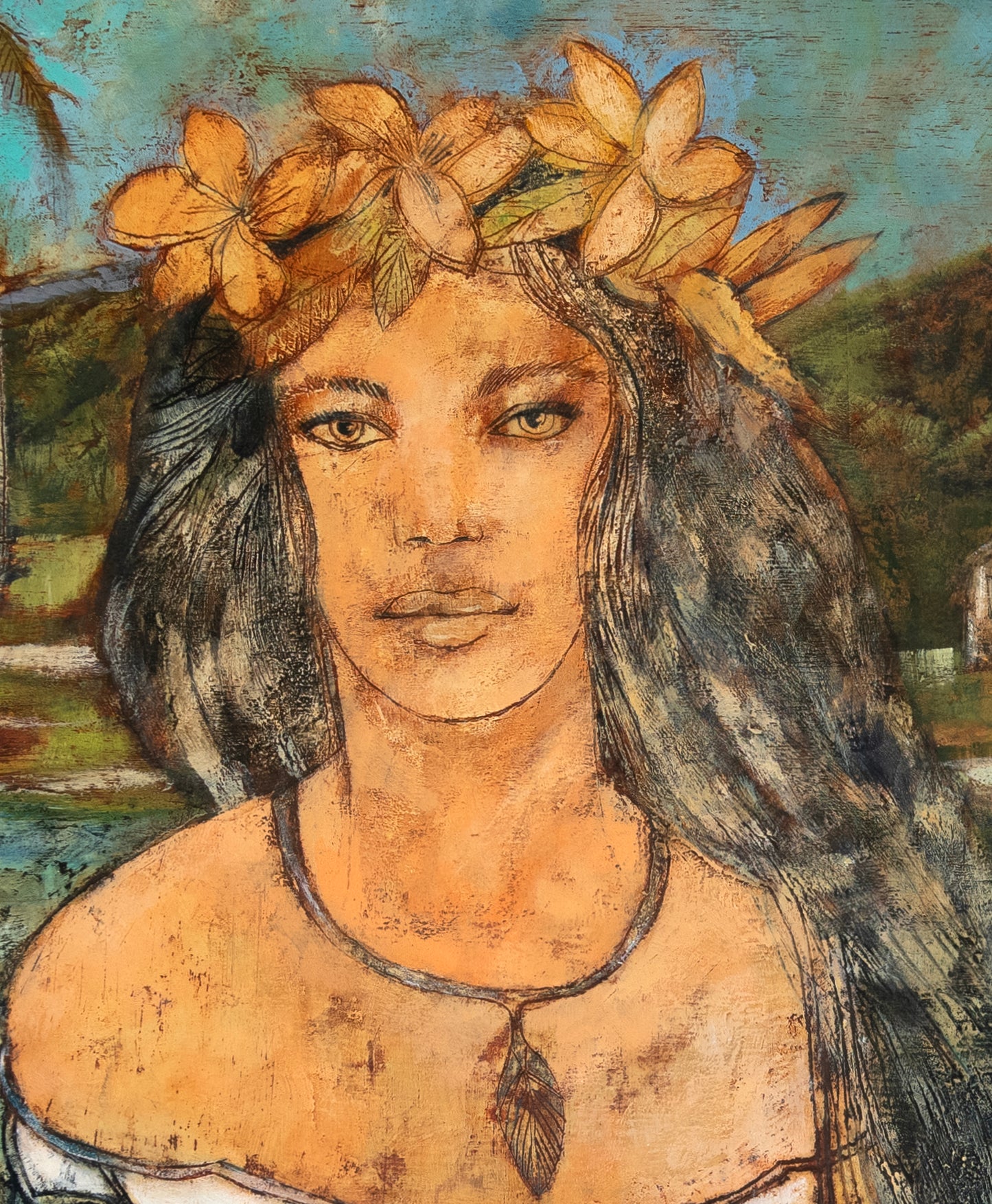 Original Painting by Rob Malcolm "Whispers in Paradise" 94cm x 66cm