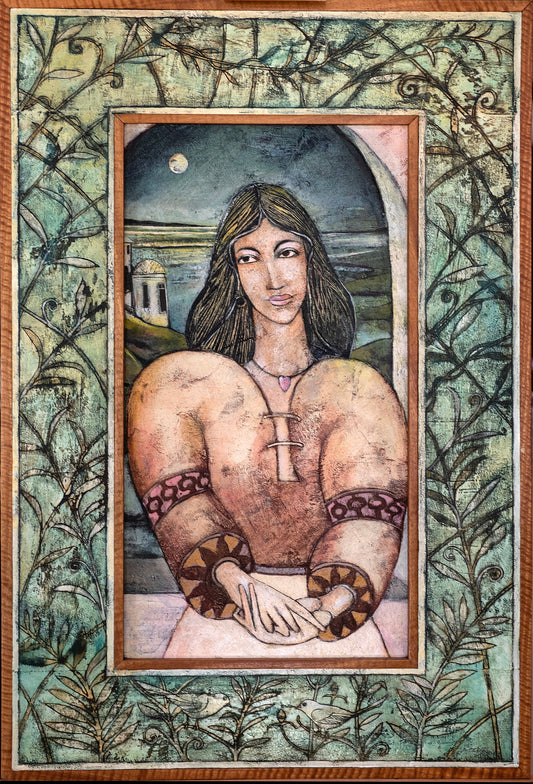 Original Painting by Rob Malcolm "By the Moonlight" 63cmx 93cm