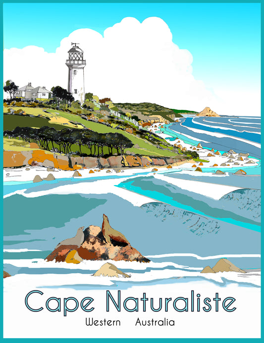 Limited Edition Art Print By Rob Malcolm "Cape Naturaliste Print" 40cm x 60cm